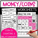 Money Counting Coins Identifying Coins Worksheets Printabl