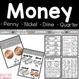 Money, Counting Coins, Penny, Nickel, Dime, Quarter