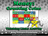 Money: Counting Coins Thinking Links Activity - Quarter, Dime, Nickel, Penny