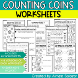 Money Counting Coins Worksheets