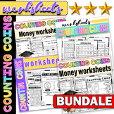 Money Worksheets Coin Counting 1st Grade Math Money Word Problems