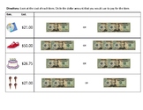 Money-Counting Groups of $20 Bills to Make A Purchase