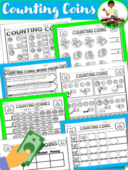 Preview of Counting Money |  Counting coins | Quarters, Nickels, Dimes