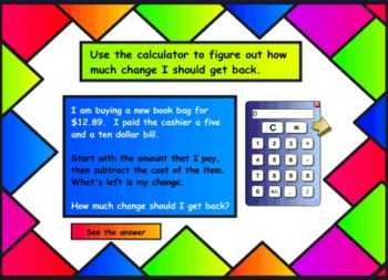 Preview of Money Counting and Making Change SMART Notebook Lesson