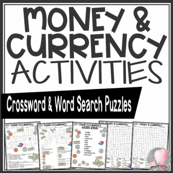 Preview of Money and Currency Activities Crossword Puzzles and Word Searches