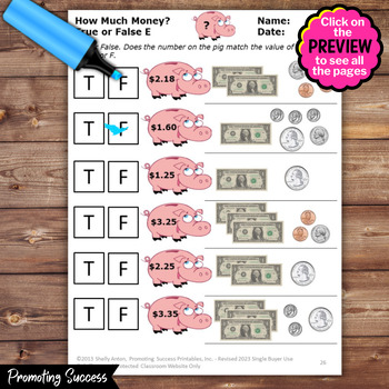 counting money worksheets 2nd grade dollars and cents by