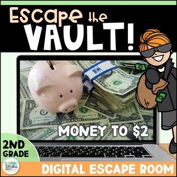 Preview of Money Practice Escape Room - Coin Value, Counting & Comparing Money Game
