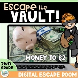Money Practice Escape Room - Coin Value, Counting & Compar