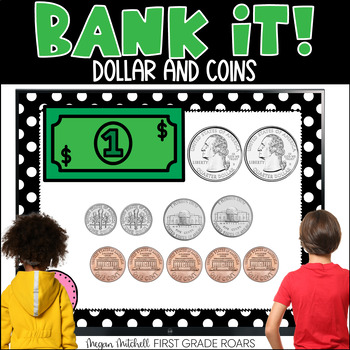 Preview of Money Dollar & Coin Combination Math Movement Projectable Game Bank It