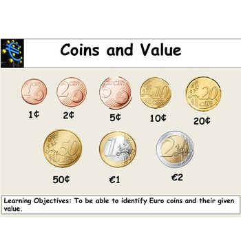 euros and cents money presentation lesson plans worksheetscut