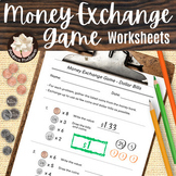 Money Exchange Game Worksheets and Printable Coins - Montessori Money