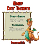 Money Exit Tickets First Grade