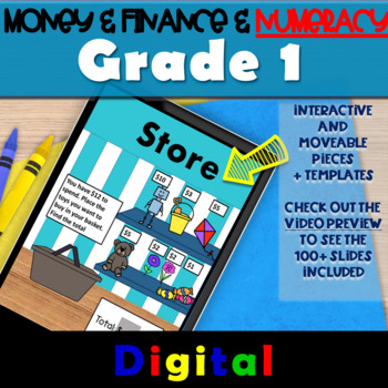 Preview of Canadian Money & Finances and Numeracy Grade 1 Ontario 2020 Curriculum DIGITAL