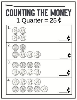 Money Game | Identifying Coins | Money Identification Worksheets (U.S ...