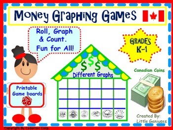 Preview of Money Games With Canadian Coins: Graphing and Counting Fun!