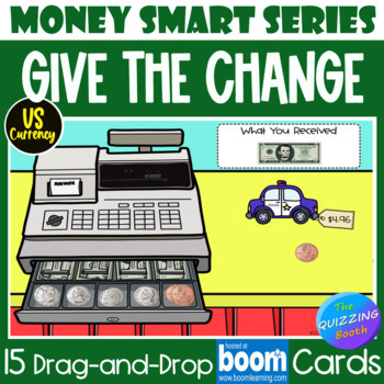 Preview of Money Give the Change US Currency BOOM™ Cards