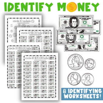 Money Identification Worksheets | Counting Money Worksheets 2nd Grade