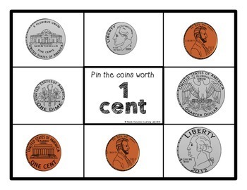 Money (Identifying Coins) - Self-Checking Math Centers by Learning Lab