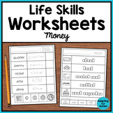 Functional Life Skills Curriculum - Money Cut & Paste Voca