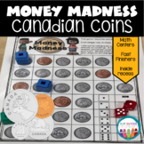 Money Madness | Canadian Money Games | Money Games for 2nd Grade