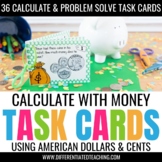 Money Task Cards: Counting Coins, Making Change, & Money W