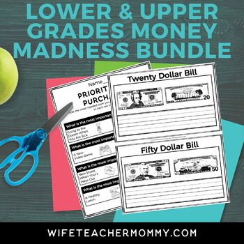 Preview of Counting Money Worksheets | Money Unit for Lower & Upper Grades