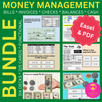 Preview of Money Management BUNDLE - Financial Literacy - Adult Cognitive Speech Therapy