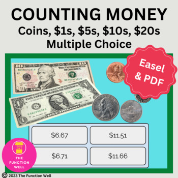 Preview of Money Management - Counting Money - Coins, $1s, $5s, $10s, $20s - IADLs - Adults