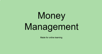Preview of Money Management- Making Purchases (TELEHEALTH/ONLINE LEARNING)
