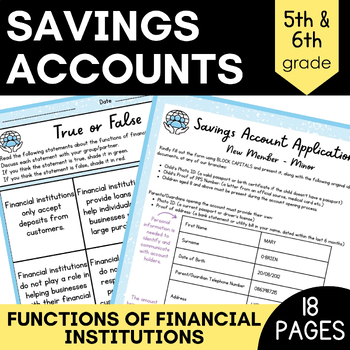 Preview of Money Management Math Lesson Plan│Personal Finance Worksheets + Game│5th/6th