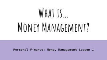 essay on money management