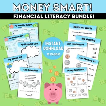 Preview of Money Management, Budget Tracker, Counting Money, Savings Goal, Finance for Kids
