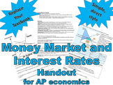 Money Market and Interest Rates - AP macroeconomics handout