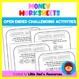 Money Mastery Open Ended Question Worksheets