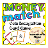 Money Match Coin Recognition Card Game