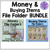 Money Matching and Buying Items File Folder BUNDLE for Spe