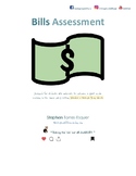 Money Math Bills Assessment