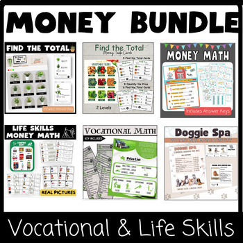 Preview of Money Math Bundled Resources  | Math for Special Education