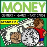 Money Games, Centers, and Task Cards for 1st and 2nd Grade