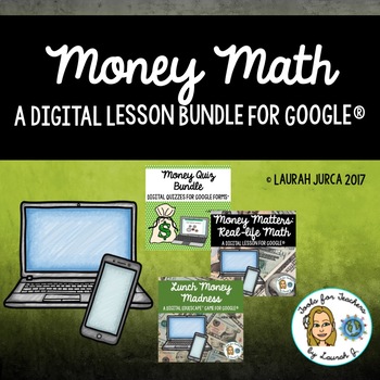 Preview of Money Math Digital Activities Bundle for Google®