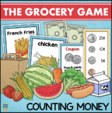 Counting Money Coins Math Game Making Change - Grocery Store Math Center