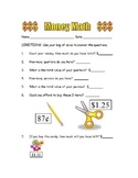 Money Math Sheet