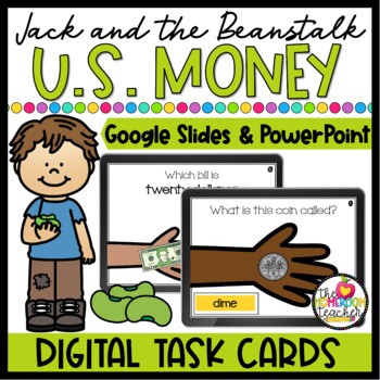 Preview of Money Math Task Cards Digital on Google Slides and PowerPoint