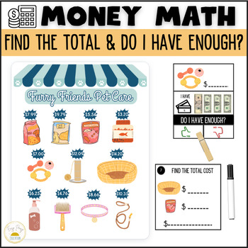 Preview of Money Math | Vocational Math for Special Education | Job Skills | Pet Store