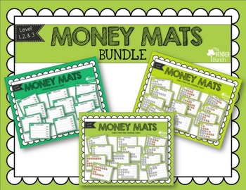 Preview of Life Skills - Touch Dot Money Mats Bundle {All 3 Levels}
