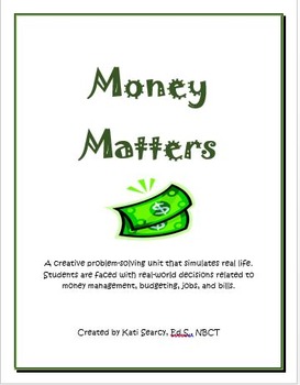 Preview of Money Matters: A Real-World Simulation for Upper Elementary Students