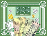 Money! Money! U.S. Currency Bills and Coins Cliparts