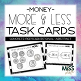 Money More & Less Task Cards