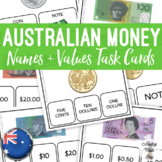 Money Names & Values Task Cards AUSTRALIAN