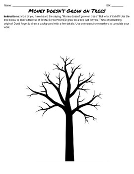 does money grow on trees worksheet answers